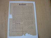 Aufruf zur Volksliste Danzig 22.Februar 1942 original Stuttgart - Mühlhausen Vorschau