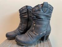 Blaue, warme Stiefeletten von Rieker - Größe 38 Nordrhein-Westfalen - Dorsten Vorschau