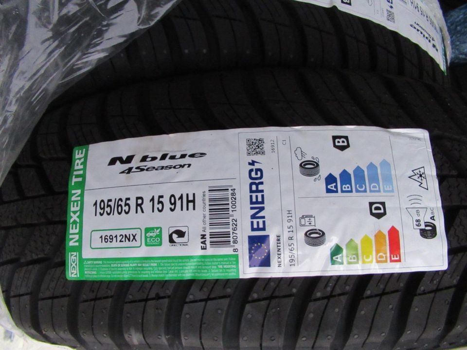 Nexen Nblue 4Seasons 195/65 R15 91H Allwetterreifen M+S Neu ! in  Rheinland-Pfalz - Ockenheim | Reifen & Felgen | eBay Kleinanzeigen ist  jetzt Kleinanzeigen