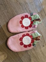 Lederschläppchen Lederschuhe green Baby rosa Blume Brandenburg - Wustermark Vorschau