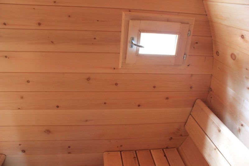 Sauna Fass-Sauna aus Sibirische Zeder Ø220x300cm Holz- oder Elektro-Ofen Fasssauna in Essen