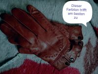 Handschuhe rot Leder gefüttert dehnbarer Schaft Rheinland-Pfalz - Limburgerhof Vorschau