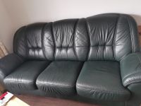 3 Möbel - Fernsehsessel/Sofa/Couch - 2&3-Sitzer - Leder - grün Nordrhein-Westfalen - Marl Vorschau