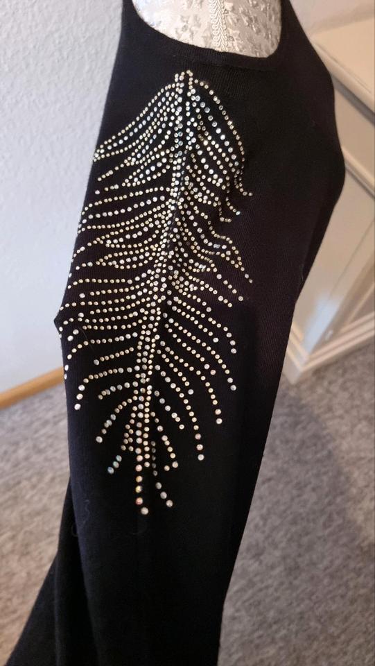 Damen Pullover schwarz Strass Gr. 34 36 XS S  wie neu in Emmendingen
