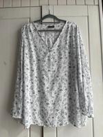 Bluse Yessica ( C&A ) weiß mit Blumenmuster Gr. 50 Hamburg-Nord - Hamburg Winterhude Vorschau