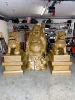 Buddha-Figur + Zwei Löwenstatuen Baden-Württemberg - Eisingen Vorschau
