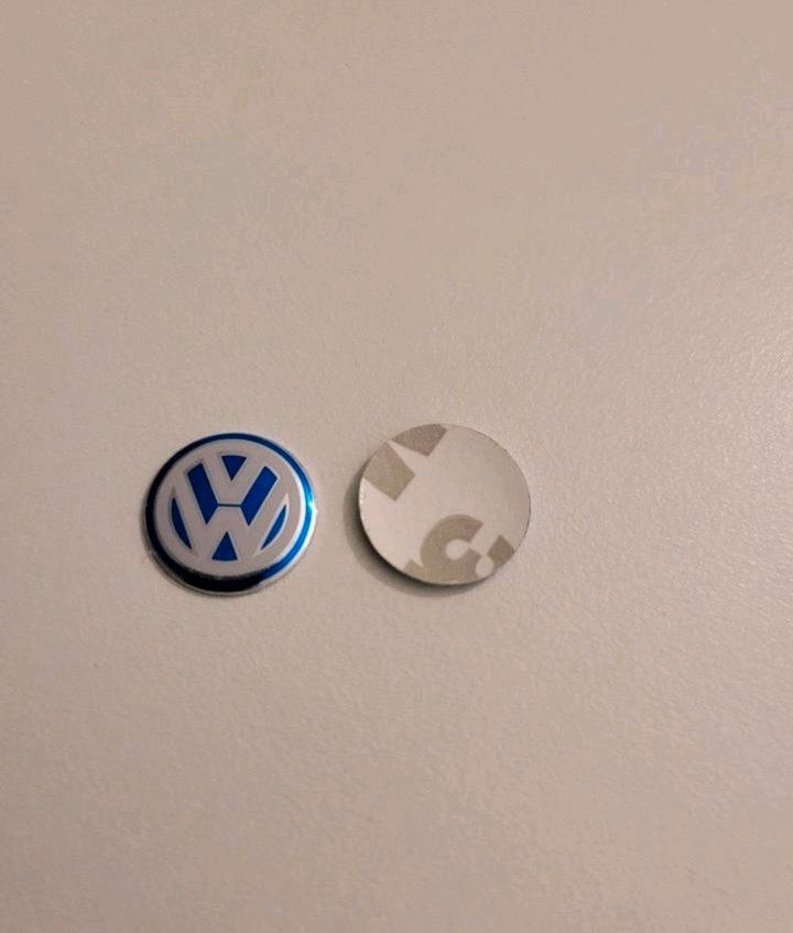 VW Logo Emblem Aufkleber Schlüssellogo Schlüsselaufkleber ALU in Hamm