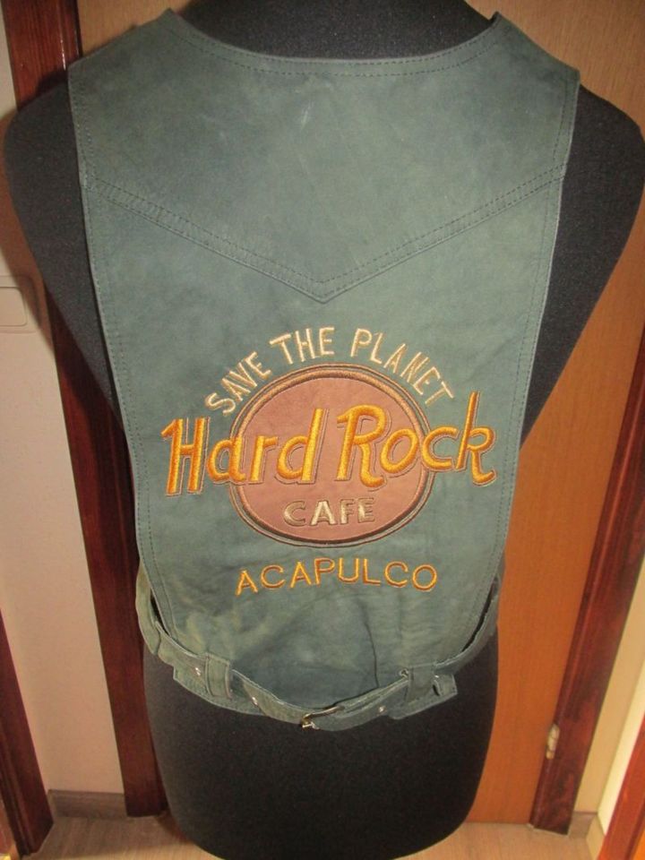 Hard Rock Cafe Wildlederweste Vintage grün Gr. L Bikerweste in Itzehoe