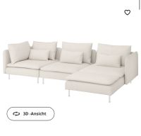 Ikea SÖDERHAMN 4er-Sofa, mit Récamiere mit Armlehnen WIE NEU Nordrhein-Westfalen - Neuss Vorschau