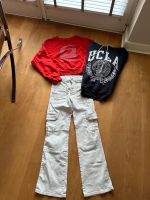 Coole Kombi Zara Cargo Jeans beige H&M Hoodie Sweatshirt Wandsbek - Hamburg Hummelsbüttel  Vorschau