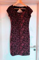 Kleid midi Yessica S schwarz rot Ausbrenner edel Rosen Blumen Köln - Bickendorf Vorschau