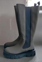 TAMARIS kniehohe Stiefel olive schwarz Chelsea Boot 39 Schuhe NEU Bayern - Goldbach Vorschau
