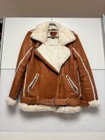 Be Edgy echtes Leder Bikerjacke Fell Jacke Teddyfell Lederjacke Bayern - Würzburg Vorschau