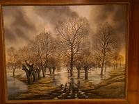 DDR - Kunst Hartmut Hansen Gemälde "Oderbruch" Brandenburg - Königs Wusterhausen Vorschau