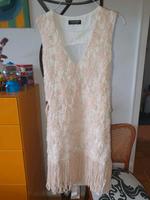 Twin-Set Strand Tunika creme Fransen Gr.36 *top* Hessen - Eltville Vorschau