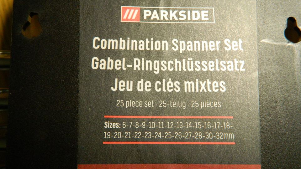 PARKSIDE® Gabel-Ringschlüsselsatz, 25-teilig neu in Nordrhein-Westfalen -  Ennigerloh | eBay Kleinanzeigen ist jetzt Kleinanzeigen