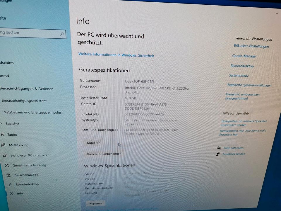 PC, i5 6500, 4x3,20 GHZ, 16 GB DDR 4,ssd,GTX 1080 in Wiefelstede