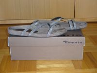 Sandalen Pantoletten Tamaris Gr. 38 silber glänzend Kr. Altötting - Feichten Vorschau