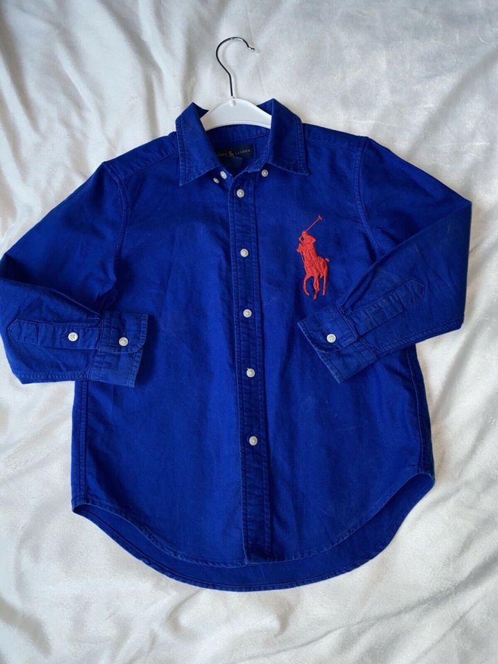 Original Polo Ralph Lauren Hemd Pony royalblau in 110 in Hennef (Sieg)