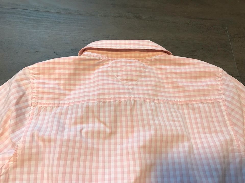 Hilfiger Denim Damen Bluse Hemd Gr L / 40 Langarm kariert Rose in Edewecht