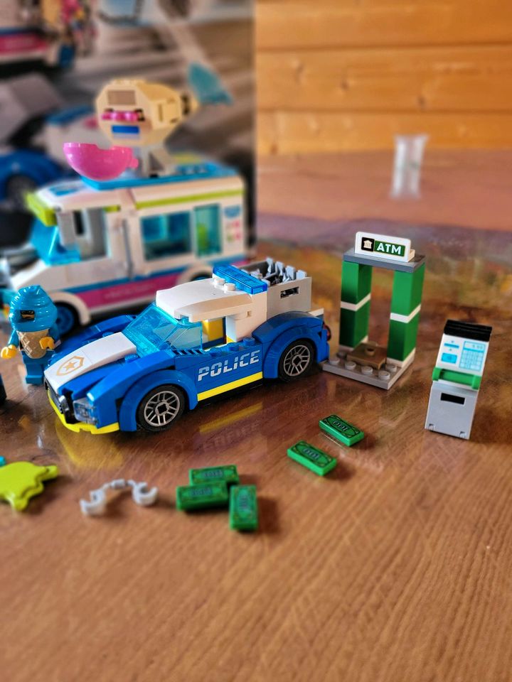 Lego 60314 vollständig Eiswagen Verfolgungsjagd wie NEU in Bad Nauheim