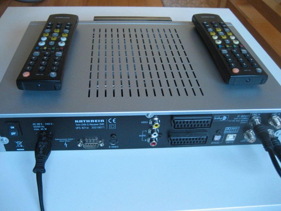 SAT-Receiver Kathrein UFS 821 Twin/Festplatte + 2 Fernbedienungen in Marxzell