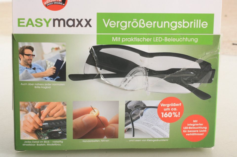 EASYmaxx Vergrößerungsbrille mit LED ca. 160% Vergrößerung in  Nordrhein-Westfalen - Hückelhoven | Basteln, Handarbeiten und Kunsthandwerk  | eBay Kleinanzeigen ist jetzt Kleinanzeigen