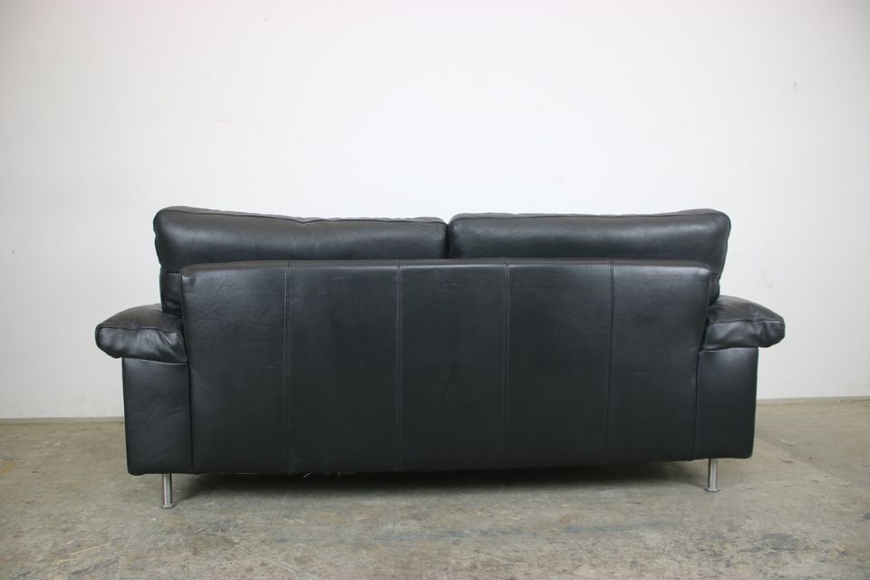 Rolf Benz Zweisitzer Sofa Echt Leder Couch Schwarz Designer in Berlin