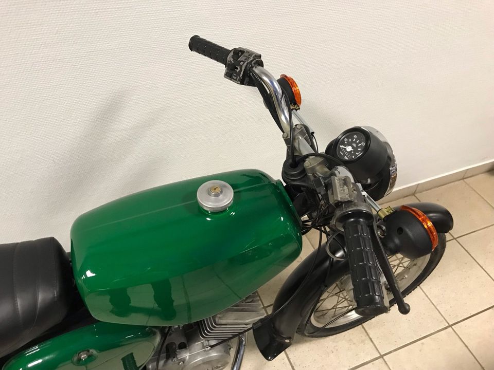 Simson S51 4 Gang M500 Motor 1989 60km/h Papiere Versand VAPE TOP in Calbe (Saale)