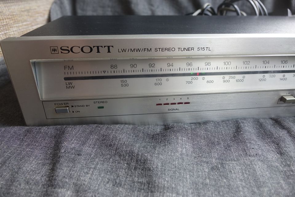 Scott Stereo Tuner 515TL LW / MW / FM Made in USA um 1980 in Horn-Bad Meinberg