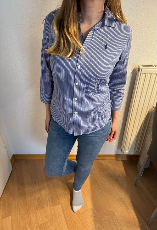 Ralph Lauren Damen Hemd Bluse blau Oberteil in Dresden