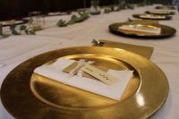 MIETE VERLEIH Platzteller gold 33cm Hochzeit Verlobung Rheinland-Pfalz - Niederbreitbach Vorschau