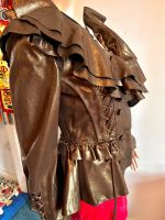 Extravagante, ausgefallene Lederjacke Steampunk Gr. S/M/36/38 Nordrhein-Westfalen - Leverkusen Vorschau