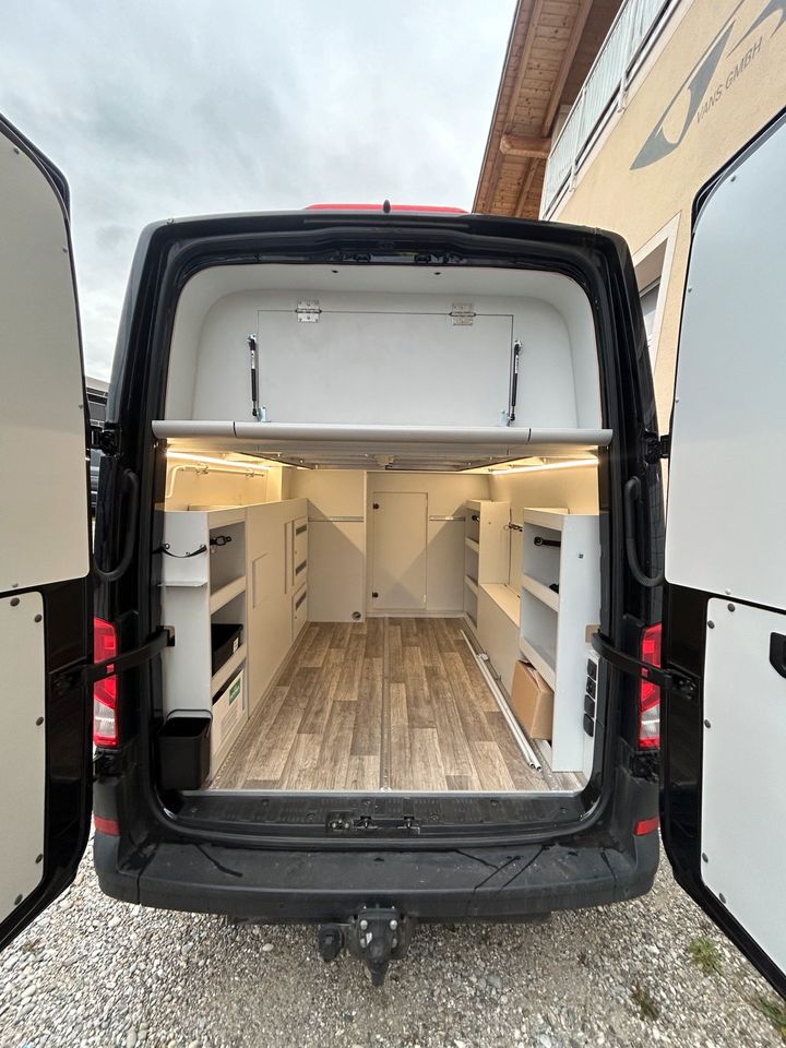 VR Van VW Crafter Camper Wohnmobil Heckgarage Renntransporter MX in Saaldorf-Surheim