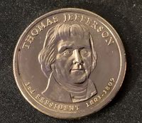 One Dollar Thomas Jefferson seltene Münze Wietmarschen - Lohne Vorschau