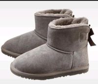 Lammfellboots grau Lammfell Stiefeletten Lammfell Boots w. Uggs Rostock - Stadtmitte Vorschau