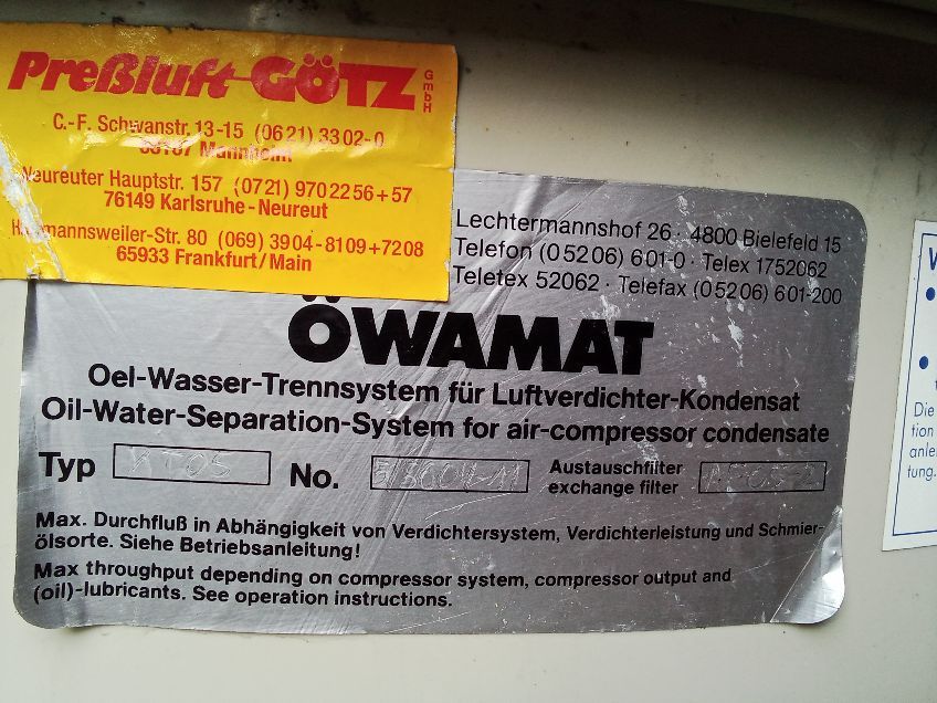 ÖWAMAT Öl-Wasser-Trennsystem in Zwingenberg