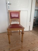 Restaurierter Stuhl, Leder, Schnitzerei selten Vintage Baden-Württemberg - Schwäbisch Hall Vorschau