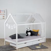 Hausbett Kinderbett 90x200 cm Holz Bett Weiß Lattenrost VB189€* Sachsen-Anhalt - Magdeburg Vorschau