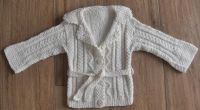 Jacke Strickjacke Mädchen Kinder weiß handmade by Oma Bayern - Erding Vorschau