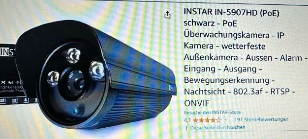 1 Überwachungskamera INSTAR IP-Kamera Außenkamera NP 220€ in Berlin