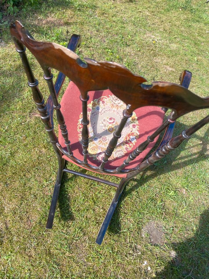 Schaukelstuhl Retro vintage original Stuhl Sessel mid Century in Bad Oldesloe