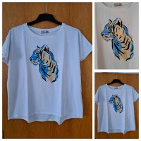 Made in italy Shirt Tshirt weiss mit Tiger 38 40 42 Einheitsgröße Nordrhein-Westfalen - Hamm Vorschau