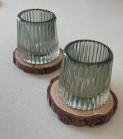4 Windlichter Teelichthalter aus Glas Hochzeit Kerzenhalter Altona - Hamburg Ottensen Vorschau