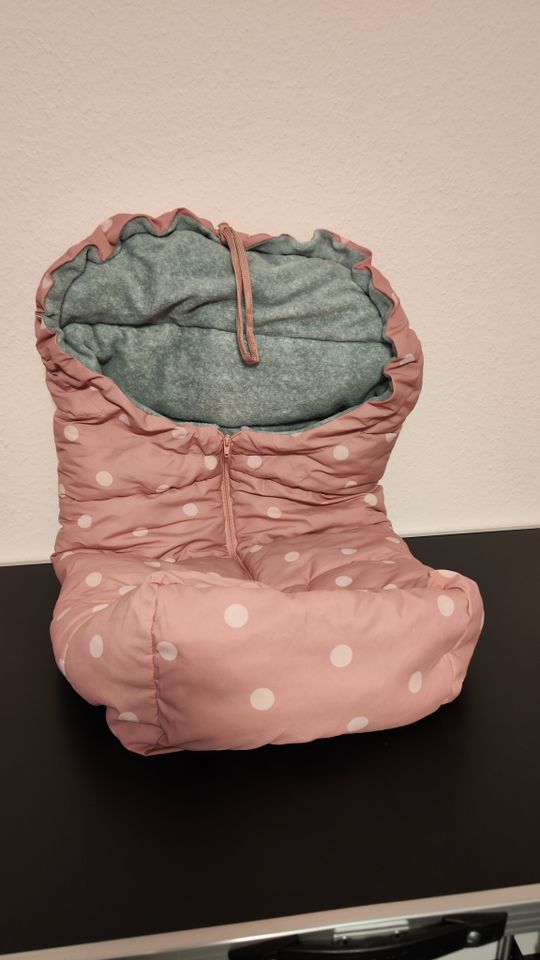 Fußsack Topomini, Kinderwagenbezug, Kuschelsack Baby (rosa) in Rockenberg