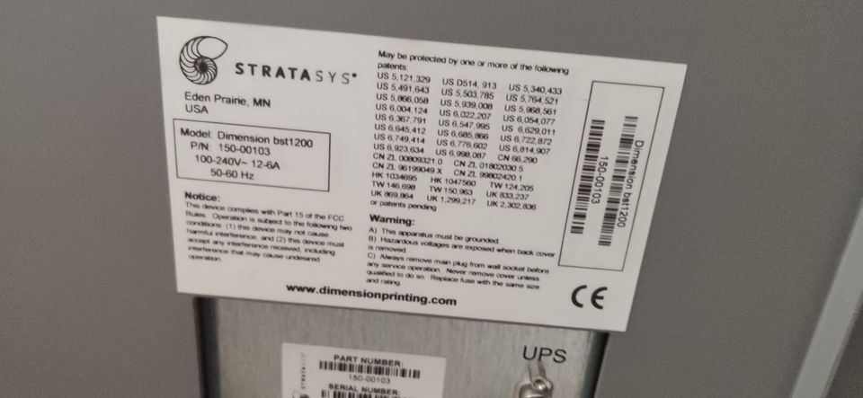 3D-Drucker Stratasys Dimension BST1200 in Graben (Lechfeld)