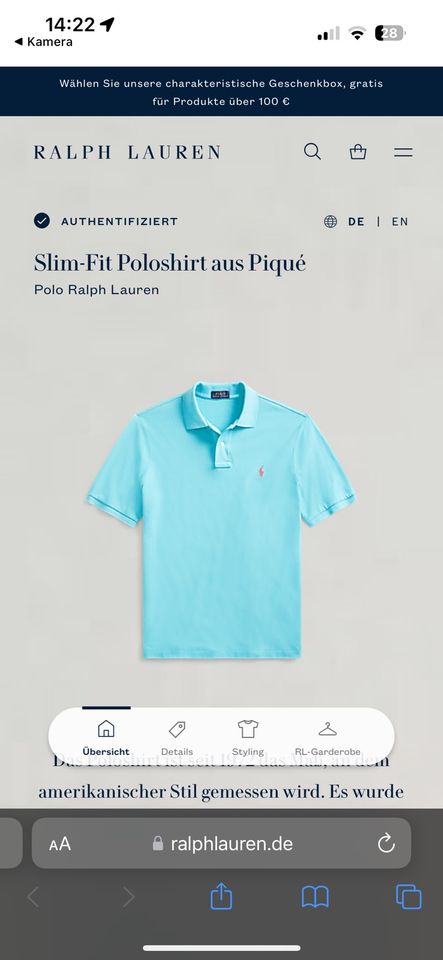 Ralph Lauren Polo XXL Slim Fit in Hamburg