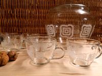 Vintage Bowle Set Glas 60er Jahre Niedersachsen - Bad Bodenteich Vorschau