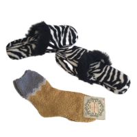 Hausschuhe - Slip-On Pantolette+ Thermosocken- Set - 2 STk:Gr.38 München - Milbertshofen - Am Hart Vorschau