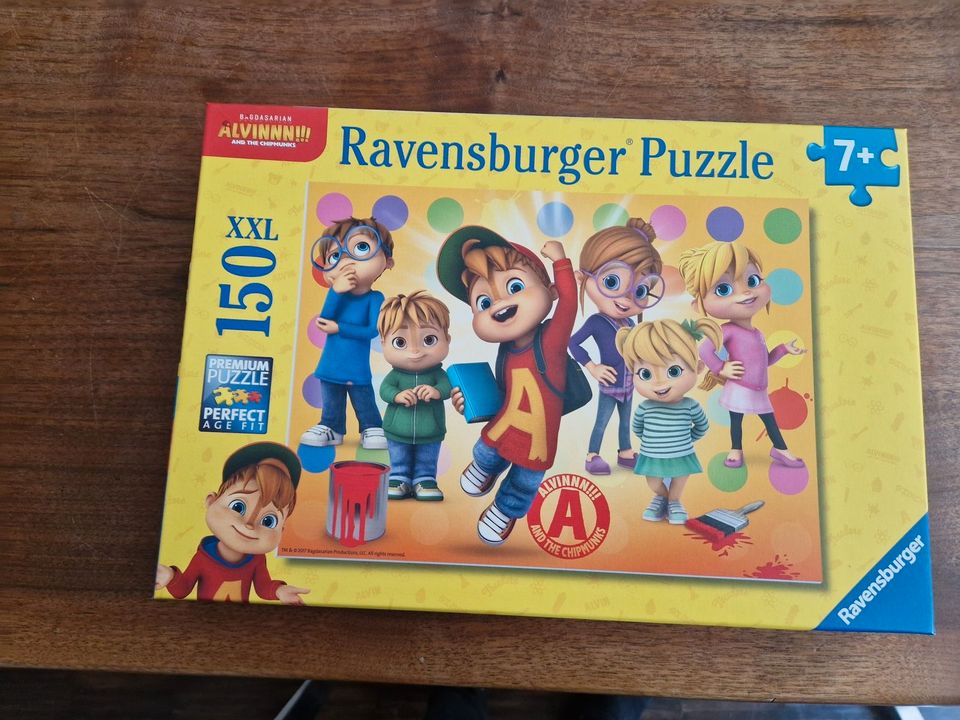 Ravensburger Puzzle - Alvin und die Chipmunks - 150 Teile XXL in Lonnerstadt